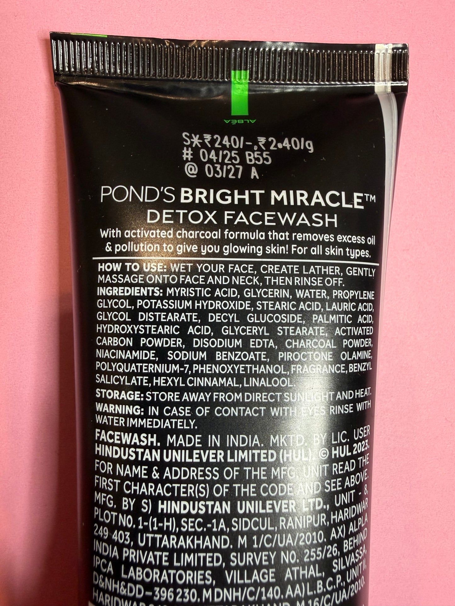 PONDS ACTIVATED CHARCOAL FACEWASH