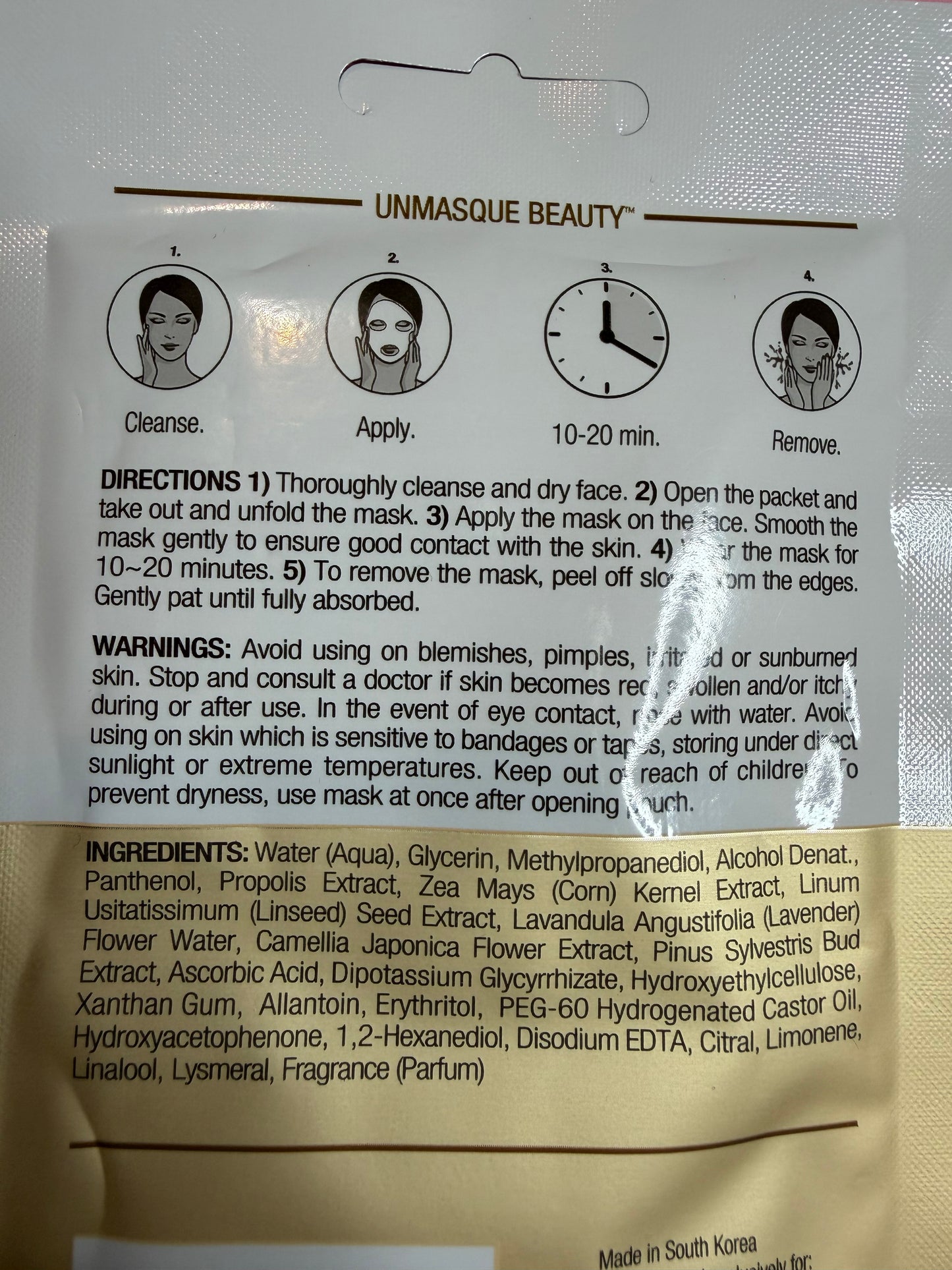 Masque B.A.R Gold Foil