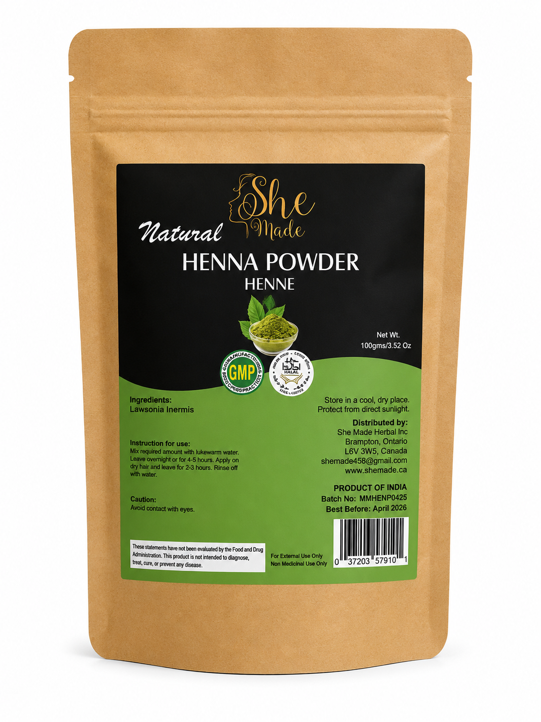 SHE MADE HENNA POWDER