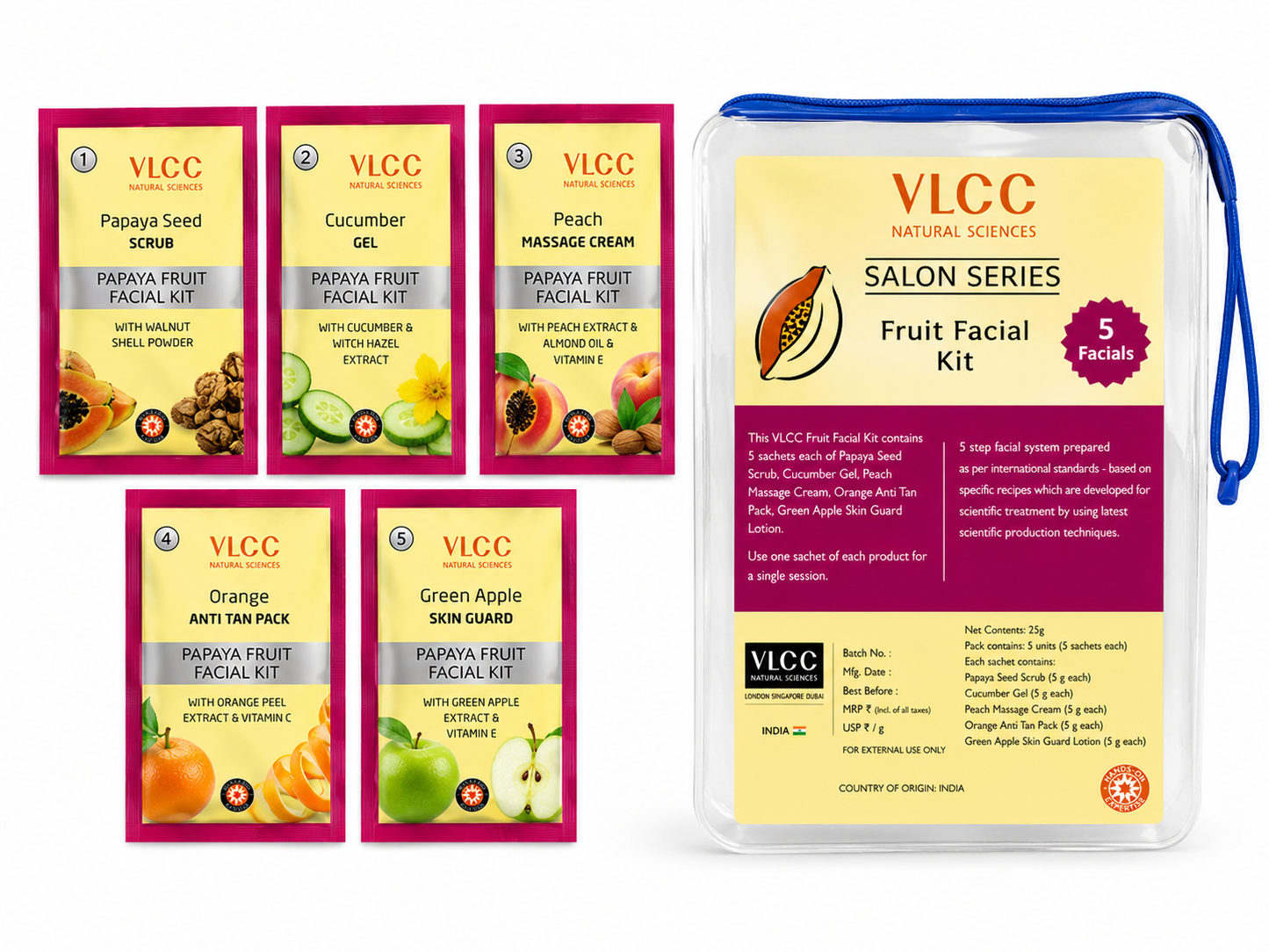 VLCC FRUIT FACIAL KIT
