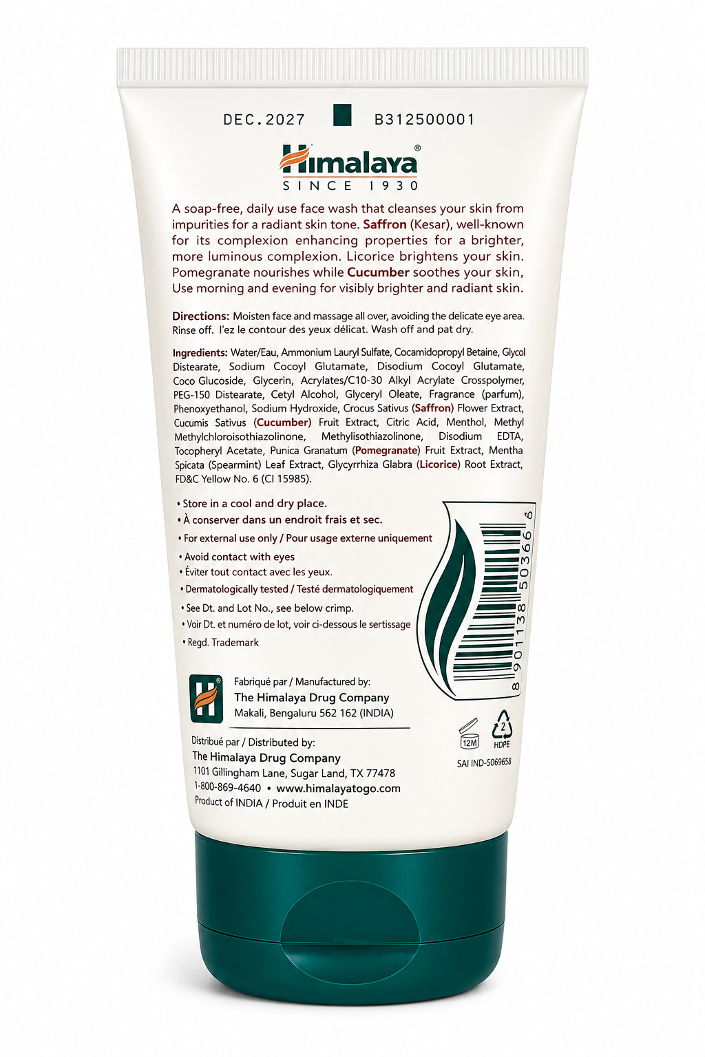 HIMALAYA BRIGHTENING FACE WASH