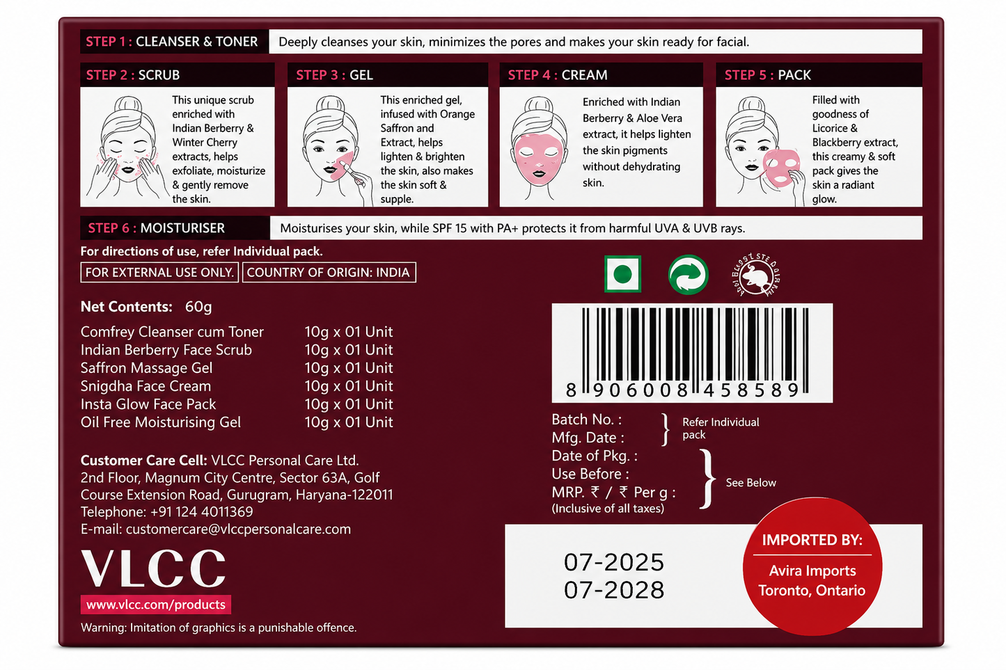 VLCC PARTY GLOW FACIAL KIT