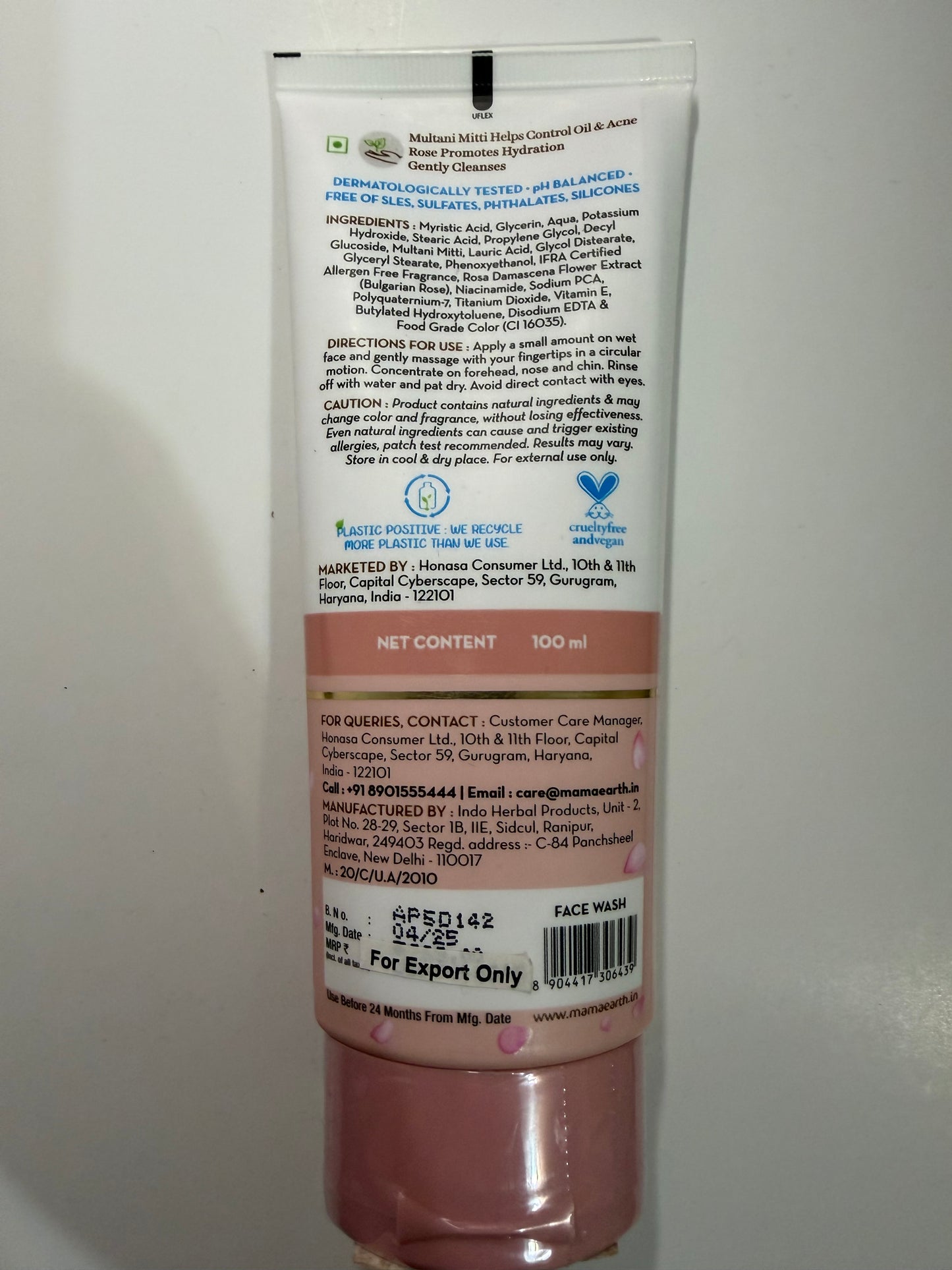 MAMAEARTH MULTANI MITTI FACE WASH
