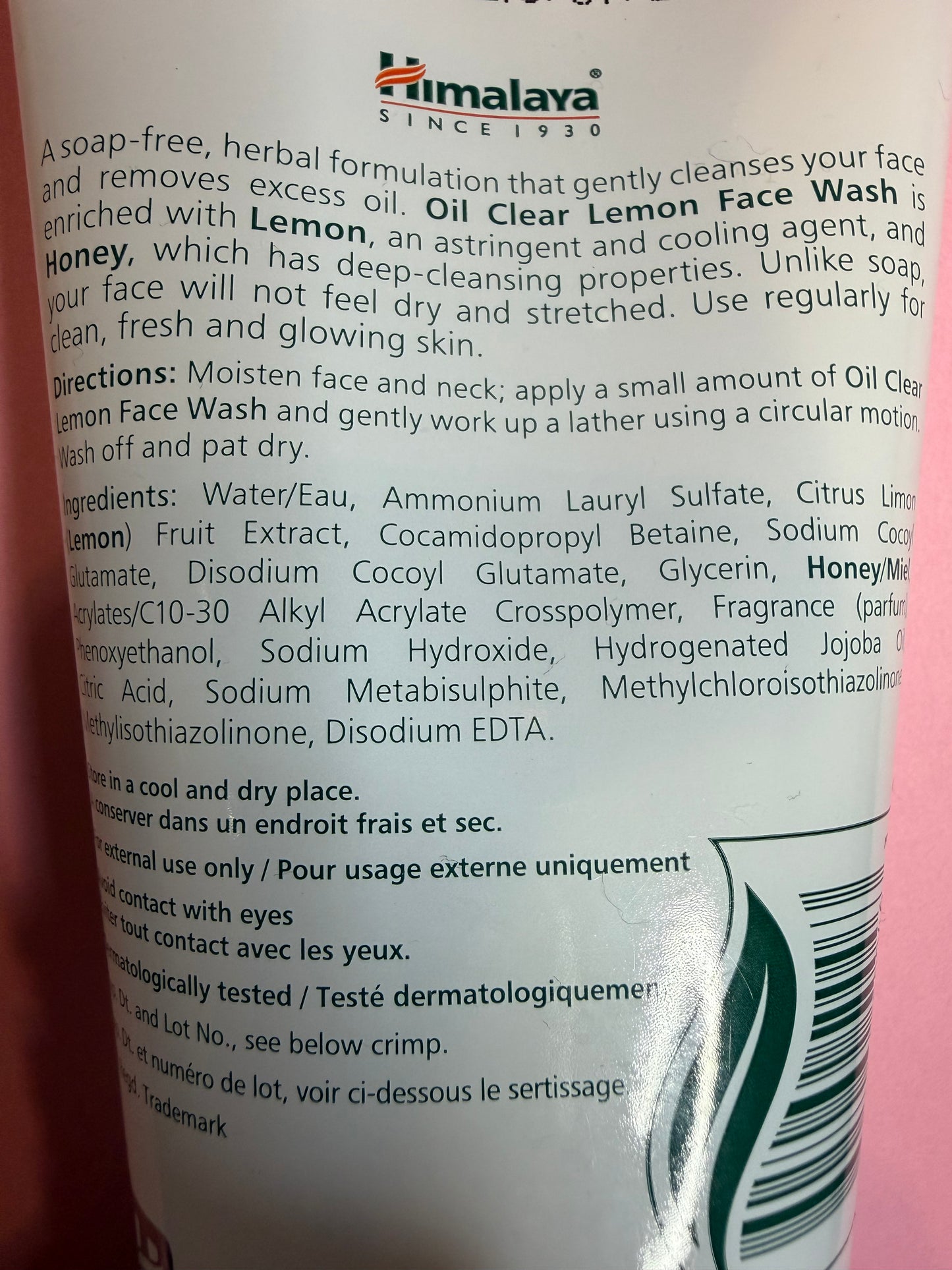 HIMALAYA OIL CLEAR LEMON FACEWASH