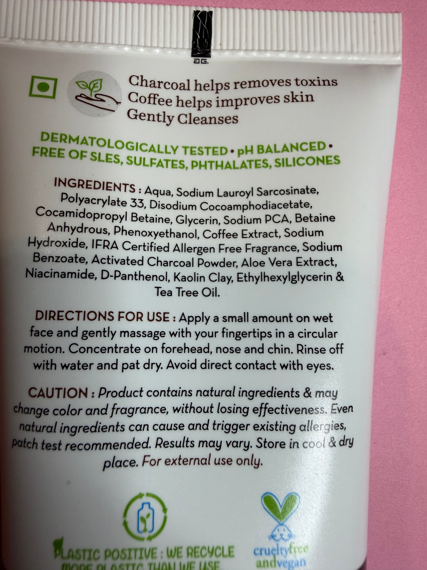 MAMAEARTH CHARCOAL FACEWASH
