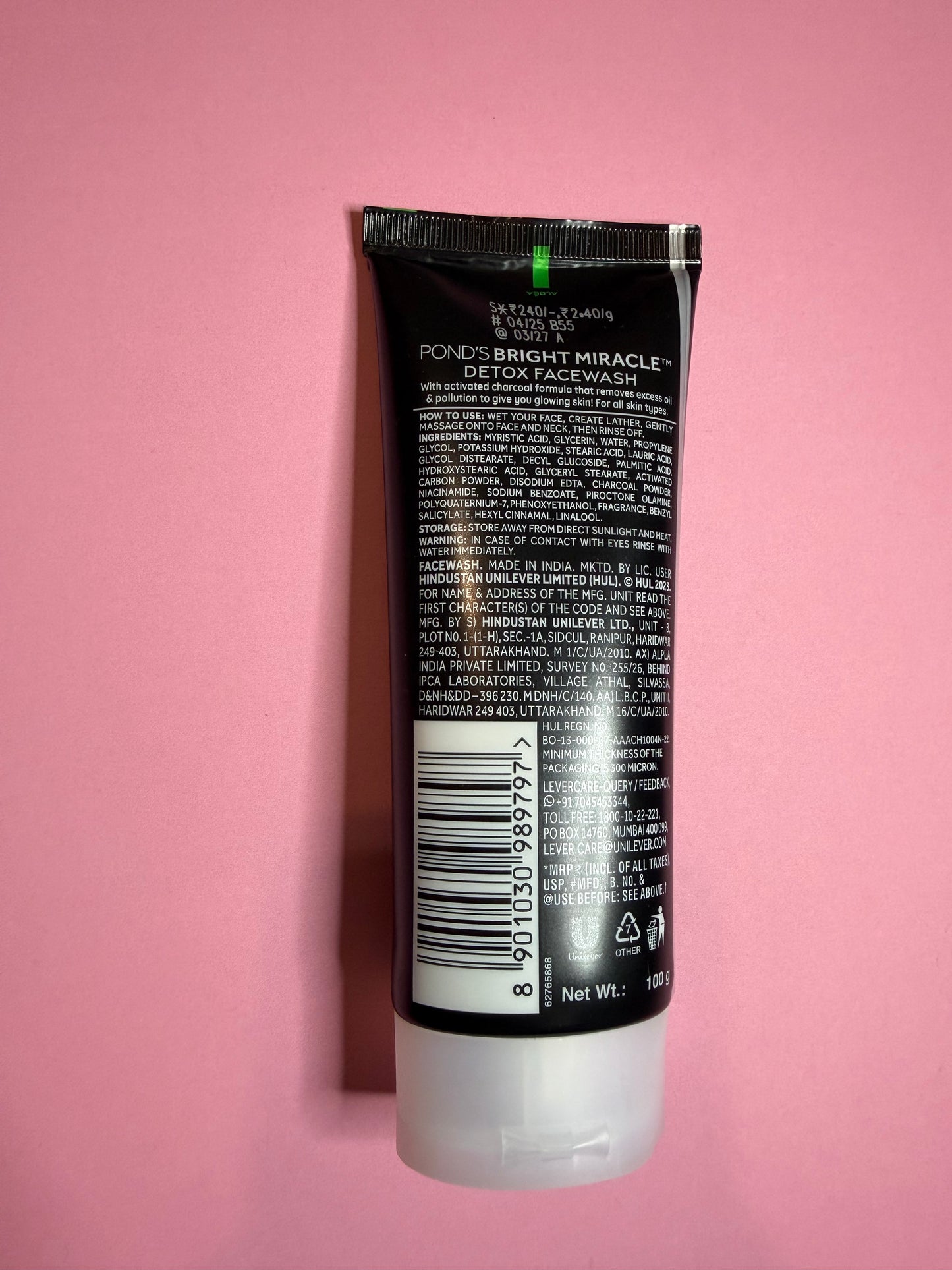 PONDS ACTIVATED CHARCOAL FACEWASH