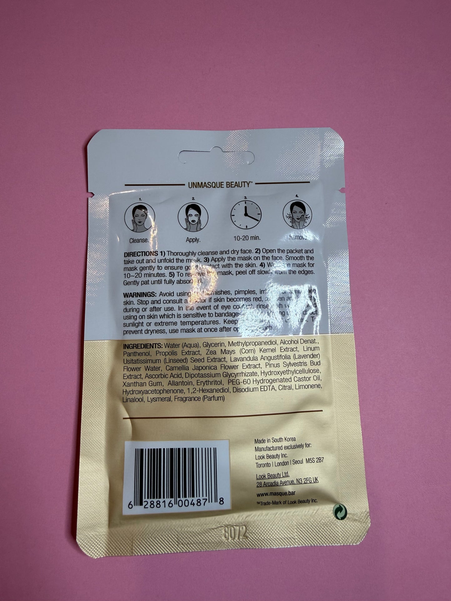Masque B.A.R Gold Foil