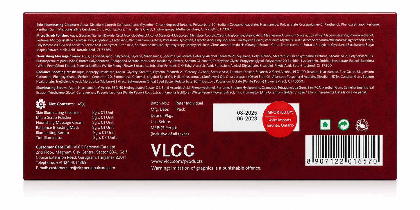 VLCC BRIDAL GLOW FACIAL KIT