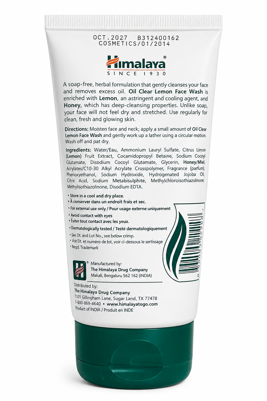 HIMALAYA OIL CLEAR LEMON FACEWASH