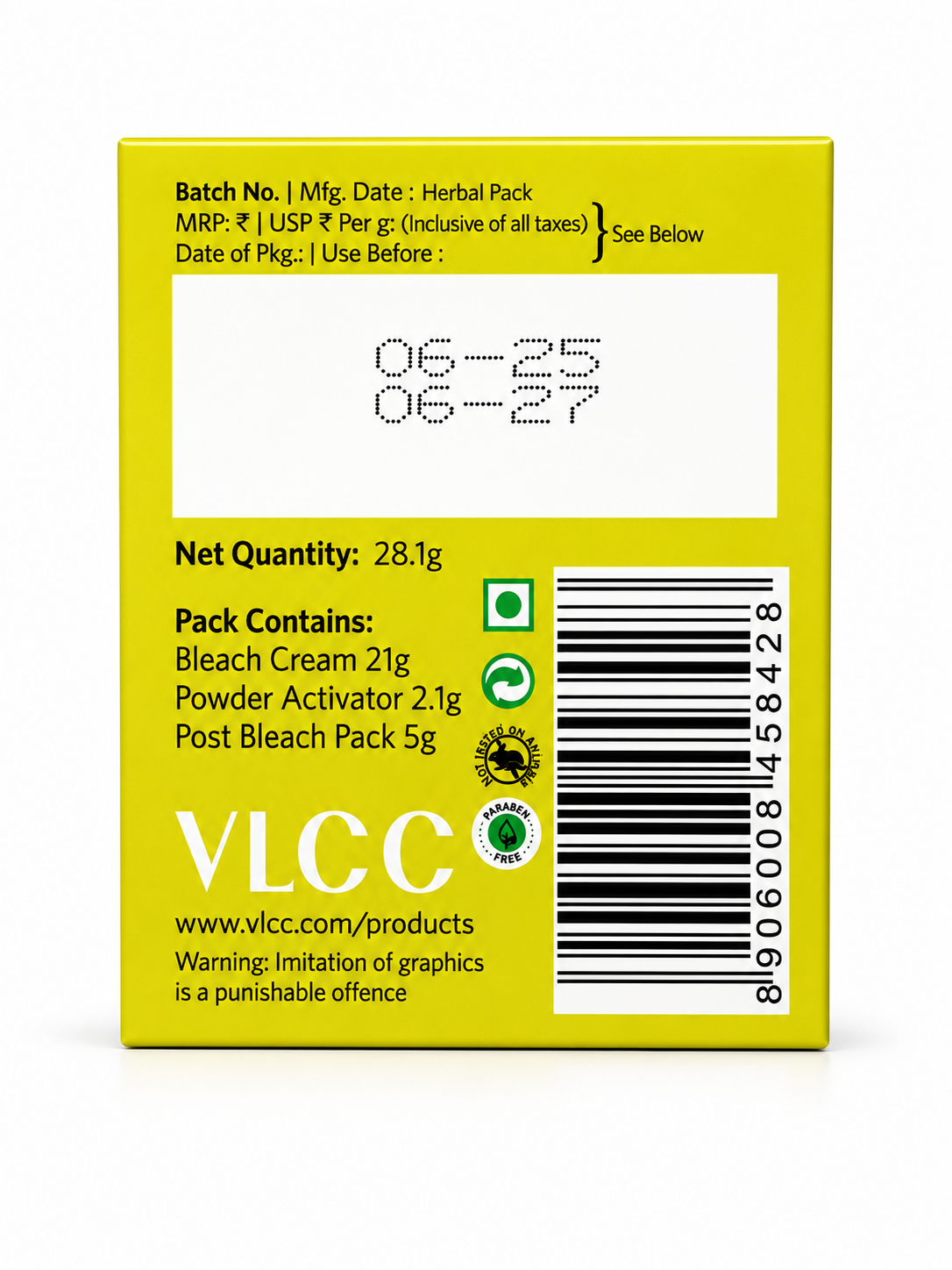 VLCC HERBAL BLEACH
